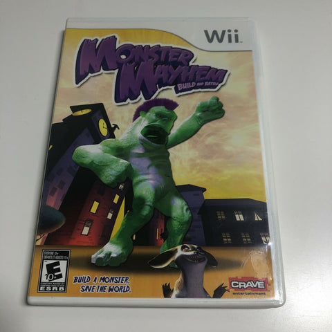 Monster Mayhem: Build and Battle (Nintendo Wii, 2009)  Complete, VG