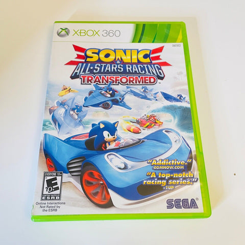 Sonic & All-Stars Racing Transformed - Xbox 360, CIB, Disc Surface Is As New!