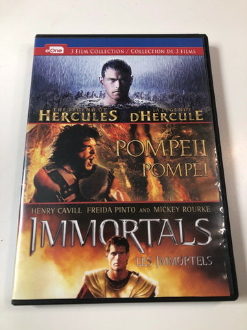 The Legend of Hercules / Pompeii / Immortals DVD