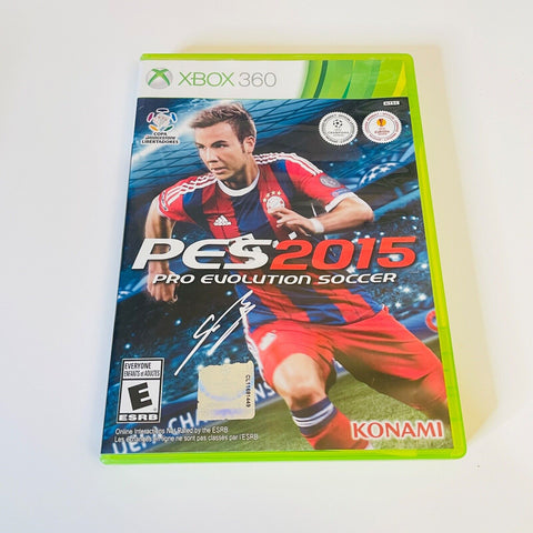 Pro Evolution Soccer 2015 PES (Microsoft Xbox 360) CIB, Disc Surface Is As New!