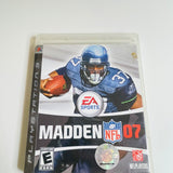 Madden NFL 07 (Sony PlayStation 3, PS3 2006) CIB, Complete