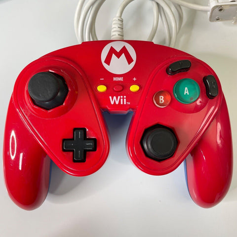 Nintendo Wii, Wii U Mario Wired Controller Red Wii U Fight Pad