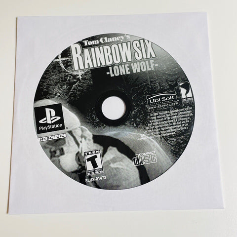 Tom Clancy's Rainbow Six: Lone Wolf Playstation 1 PS1, Disc Surface Is As New!