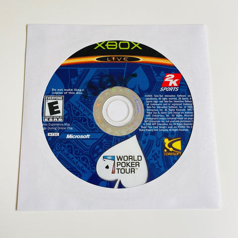 World Poker Tour (Microsoft Xbox, 2005) Disc Surface Is As New!