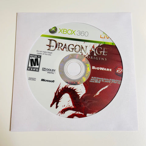 Dragon Age: Origins (Microsoft Xbox 360, 2009) Disc Surface Is As New!