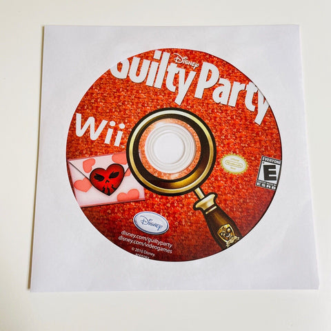 Disney Guilty Party (Nintendo Wii, 2010) Disc Surface Is As New!