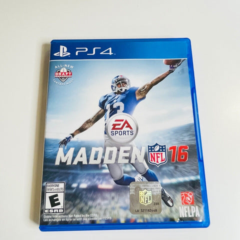 Madden NFL 16 (Sony PlayStation 4, 2015) PS4, CIB, Complete, VG