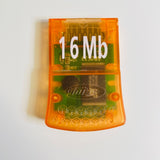 16 MB Intec Gamecube Memory Card Translucent Orange