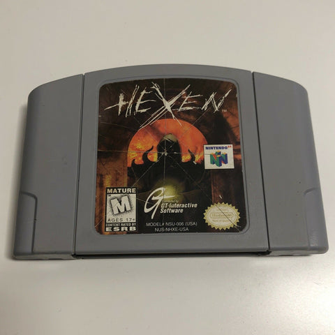 Hexen (Nintendo 64, 1997) N64 Authentic Cart, Tested