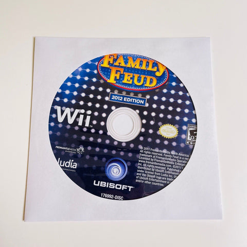 Family Feud 2012 Edition Nintendo Wii, Disc Is Nearly Mint!