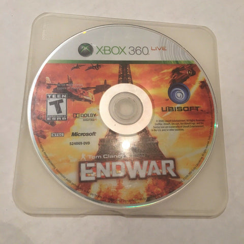 Tom Clancy's EndWar (Microsoft Xbox 360, 2008) ,Disc only!
