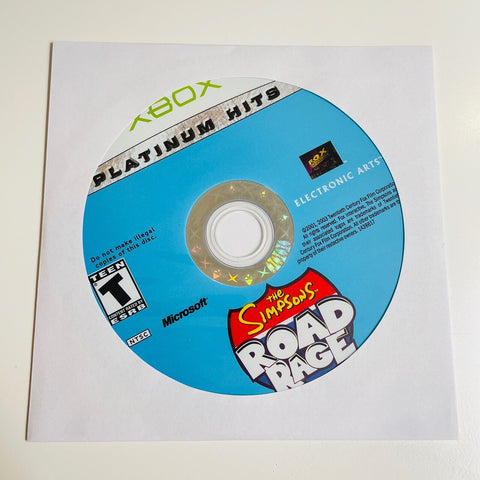 Simpsons Road Rage - (Xbox, 2001) Disc Surface Is As New!
