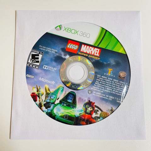 LEGO Marvel Super Heroes (Microsoft Xbox 360, 2013) Disc Surface Is As New!