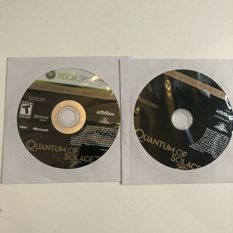007 Quantum Of Solace Gold Collector Edition Xbox 360, Discs only