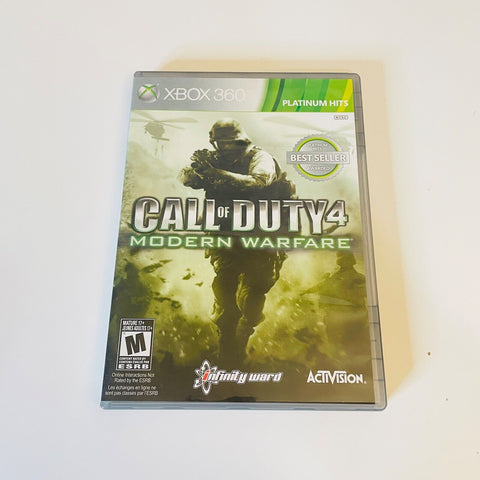 Call of Duty 4: Modern Warfare (Microsoft Xbox 360) CIB Disc Surface Is As New!