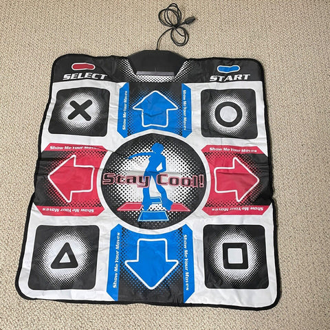 Dance Pad Game Mat For Play Station 1 And 2, Stay Cool
