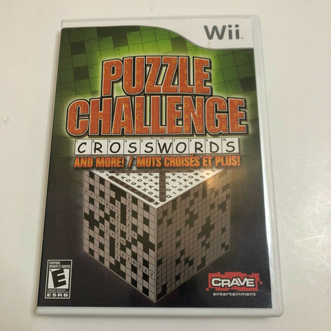 Puzzle Challenge: Crosswords & More WII Strategy / Puzzle , Complete, VG