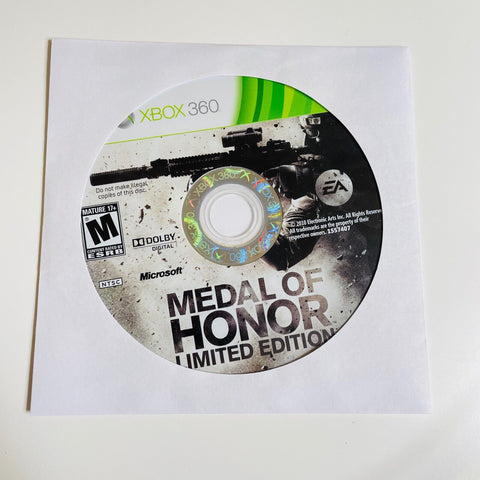 Medal of Honor - Limited Edition (Microsoft Xbox 360) Disc Surface Is As New!