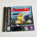 Formula 1 (Sony PlayStation 1 PS1 PSX, 1996) Black label, CIB, Complete, VG