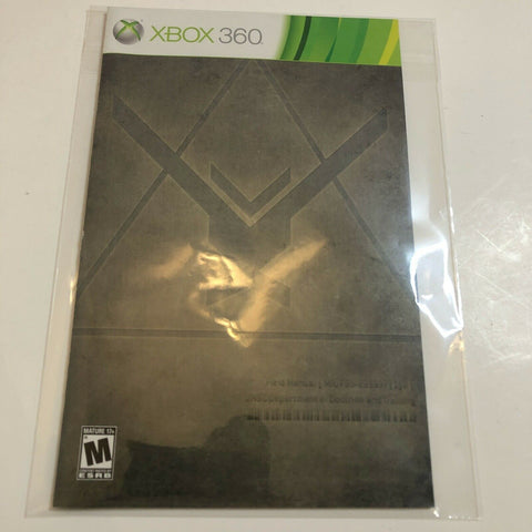 Halo Reach - Xbox 360 - English Instruction Manual Only, No Game