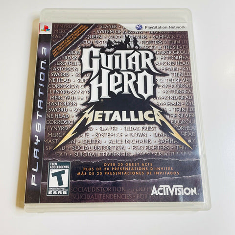 Guitar Hero: Metallica (Sony PlayStation 3) PS3 Case and Manual only, No game!