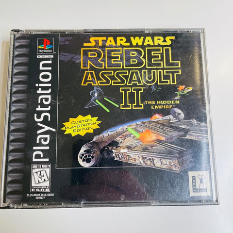 Star Wars Rebel Assault II 2 Sony PlayStation 1 1996 PS1 CIB, Complete, VG!