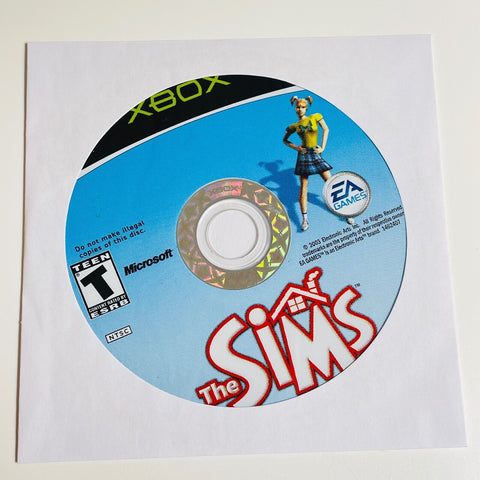 The Sims (Microsoft Xbox, 2003) Disc Is Nearly Mint!
