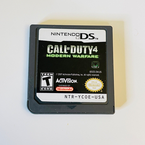 Call of Duty 4: Modern Warfare (Nintendo DS, 2007) Tested, Cart