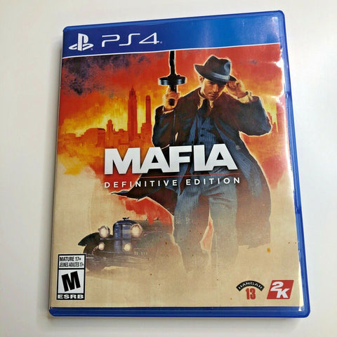 Mafia Definitive Edition (Playstation 4, PS4, Complete, & Tested)